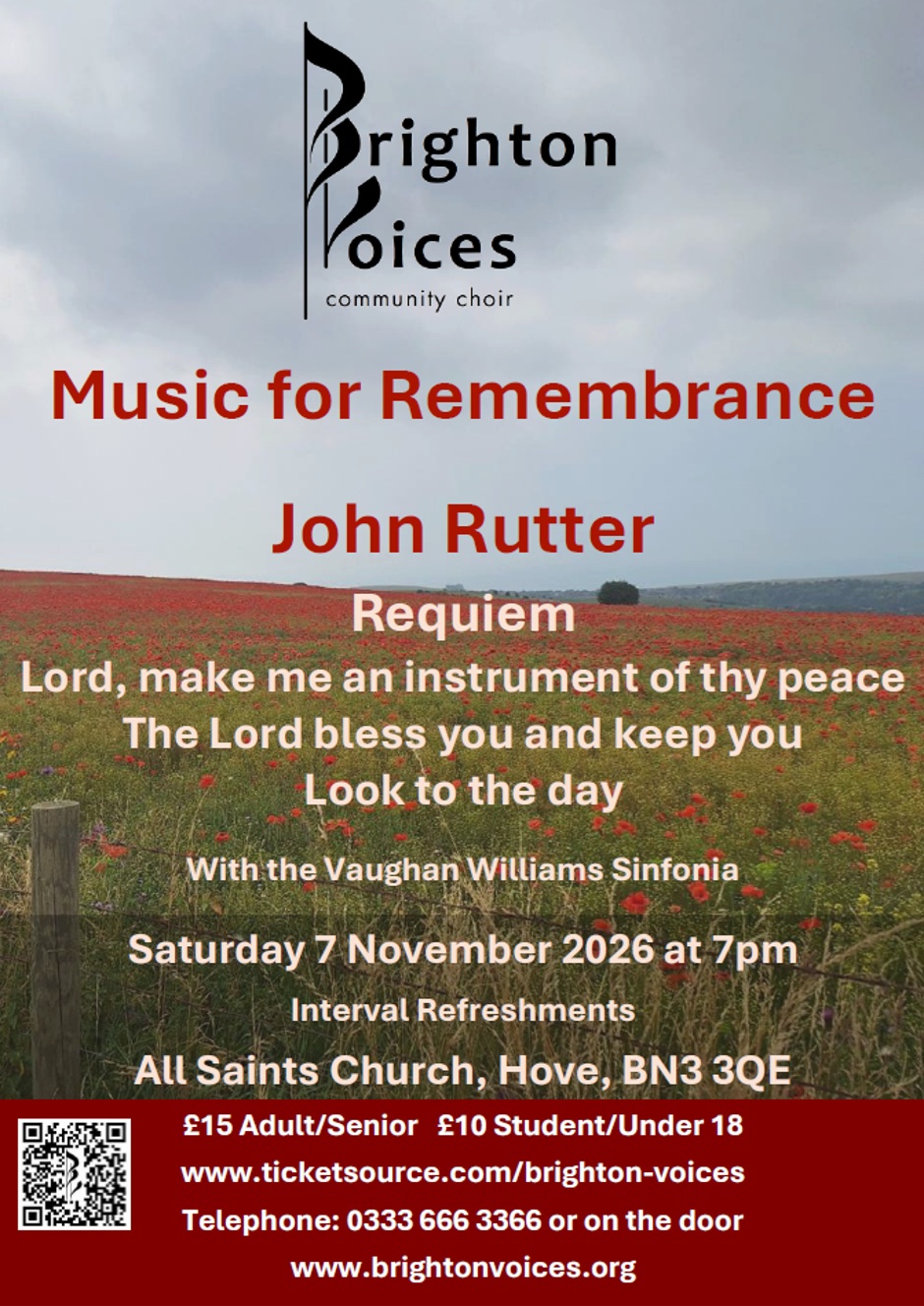 Remembrance Concert Flyer